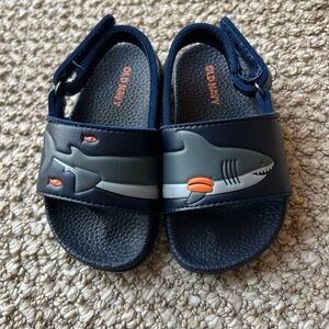 Old Navy Kids Shark Sandals - Blue and Gray size 5-6